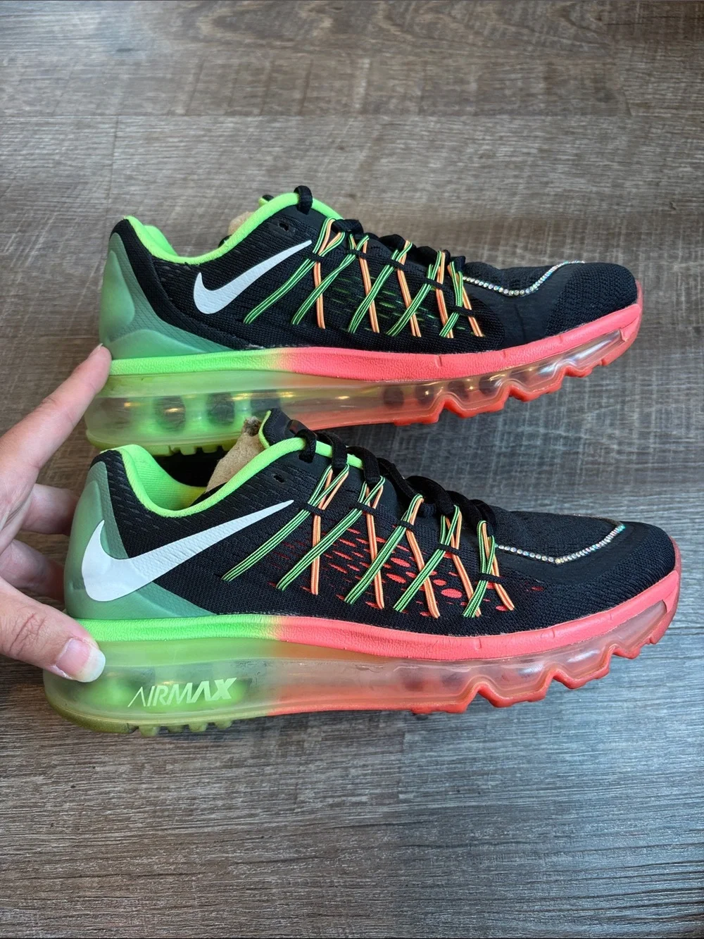 Nike Air Max Running Shoes Women's Size 6.5 Hyper Punch Lime